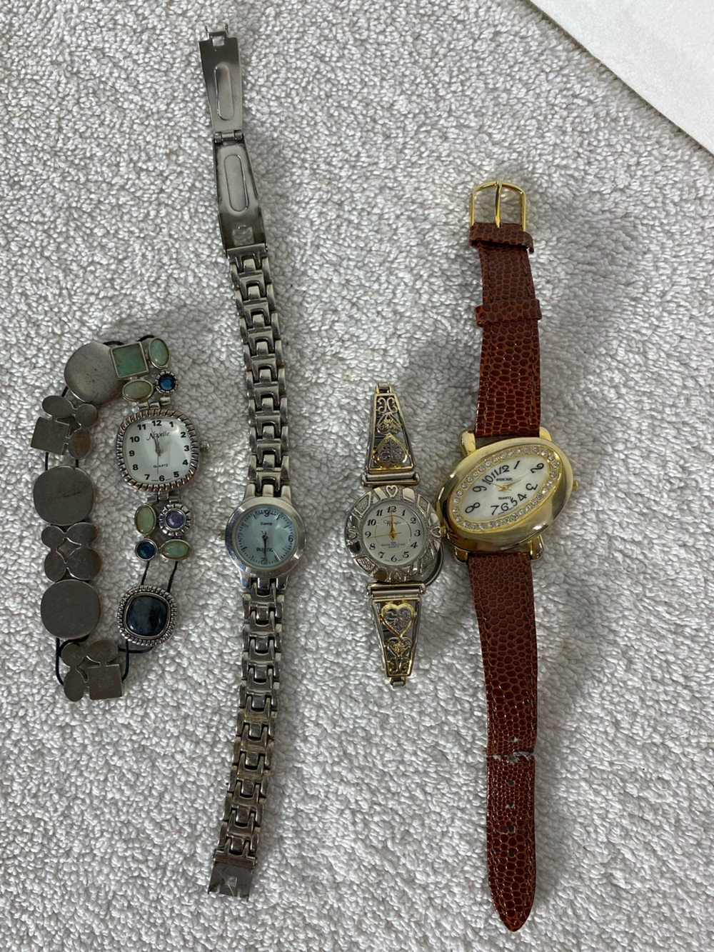 Vintage Untested Watch Bundle Wrangler Novelle Frenzy Outline Quartz 4Pcs AS IS